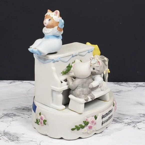 Kitty Cucumber Musical Figurine Schmid The reception Vintage - Picture 7 of 10